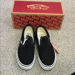 Vans Classic Black Slip-Ons